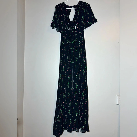 AFRM Ramon Tie Front Maxi Dress size small petite - Picture 2 of 7